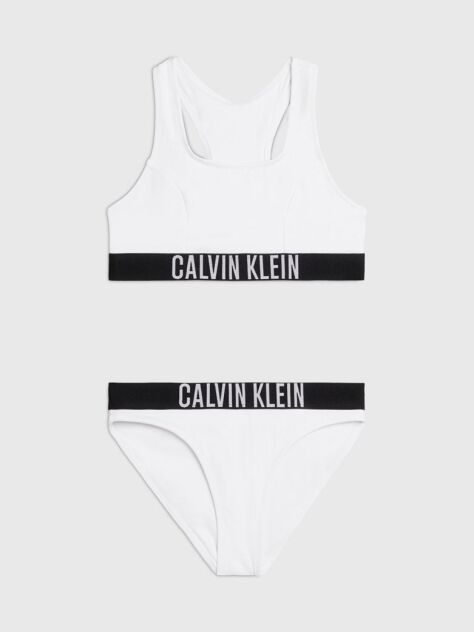 White Girls Bralette Bikini Set - Intense Power  Girls
