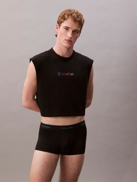 Μαύρο Μπόξερ Με Χαμηλή Μέση - Micro Stretch Pride  Άνδρας