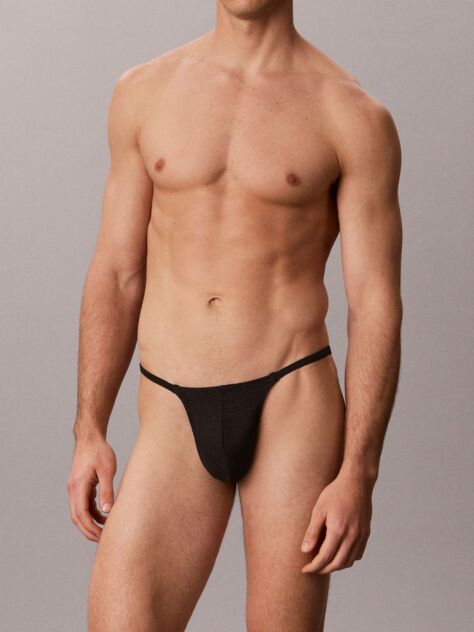 Black String Thong - Sculpt Lace  Men