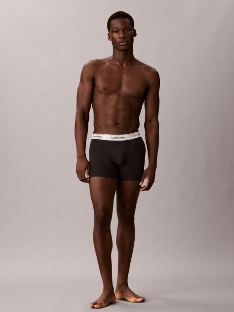 Μαύρο Σετ 3 Μπόξερ - Icon Cotton Stretch  Άνδρας
