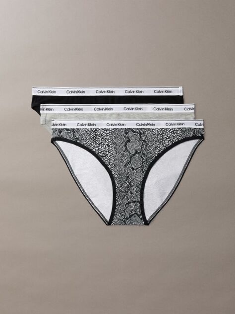 Multi 3 Pack Bikini Briefs - Icon Logo  Women