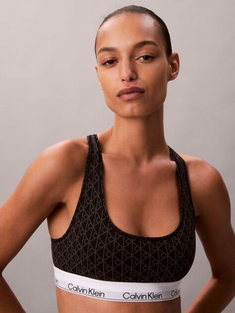 Μαύρο Bralette Χωρίς Επένδυση - Icon Cotton Modal  Γυναίκα