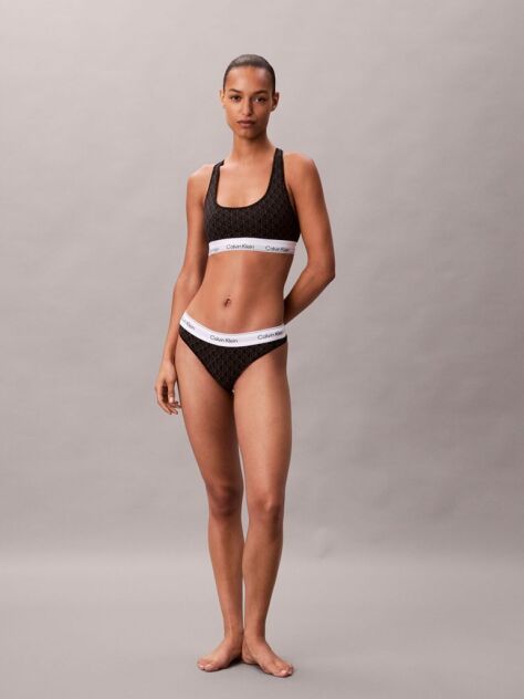 Μαύρο Bralette Χωρίς Επένδυση - Icon Cotton Modal  Γυναίκα
