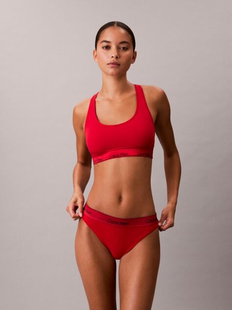 Κόκκινο Bralette Χωρίς Επένδυση - Icon Cotton Modal  Γυναίκα