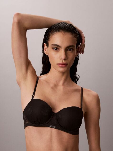 Μαύρο Σουτιέν Balconette Push Up - Icon Stretch Lace  Γυναίκα