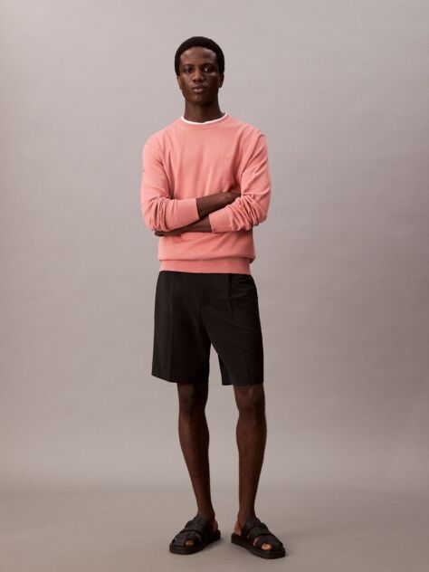 Pink Cotton Jumper  Men