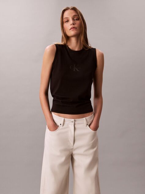Beige Faux Leather 5-Pocket Trousers  Women