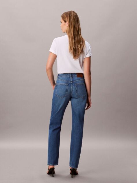 Denim High Rise Straight Jeans  Women