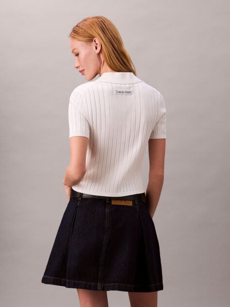 Denim Pleated Denim Skirt  Women