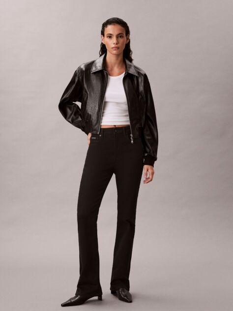 Μαύρο Bootcut Τζιν Σε Skinny Γραμμή  Γυναίκα