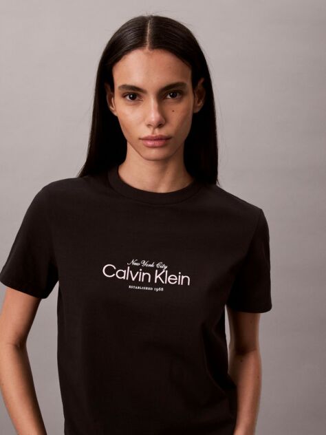 Μαύρο T-shirt Με Κλασικό NYC Λογότυπο  Γυναίκα