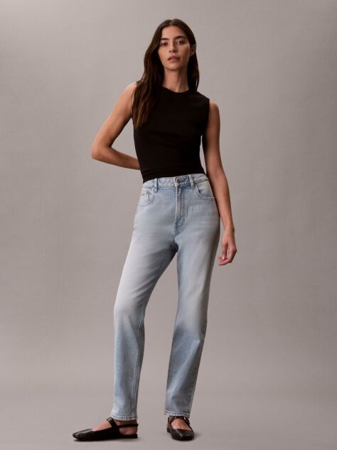 Denim Τζιν Με Mom Γραμμή  Γυναίκα