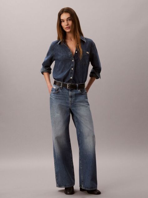 Denim Τζιν Με Φαρδύ Μπατζάκι  Γυναίκα