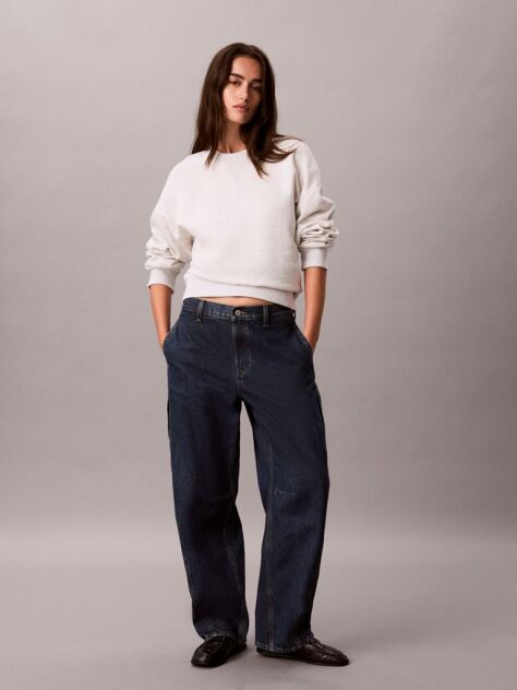 Denim Τζιν Cargo Με Χαλαρή Γραμμή Barrel  Γυναίκα