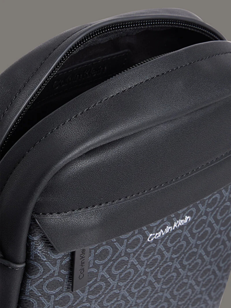 Black Logo Reporter Bag  Men