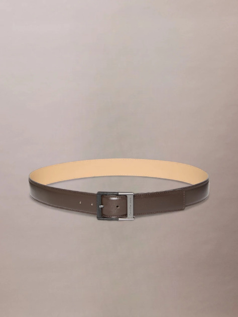 Brown Leather Buckle Belt  Men