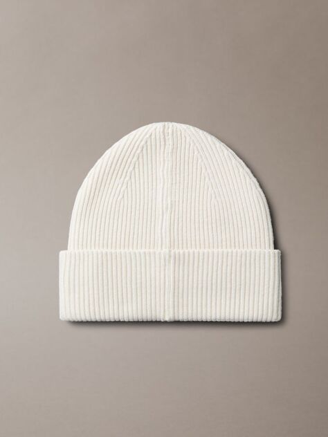Grey Signature Logo Beanie  Men
