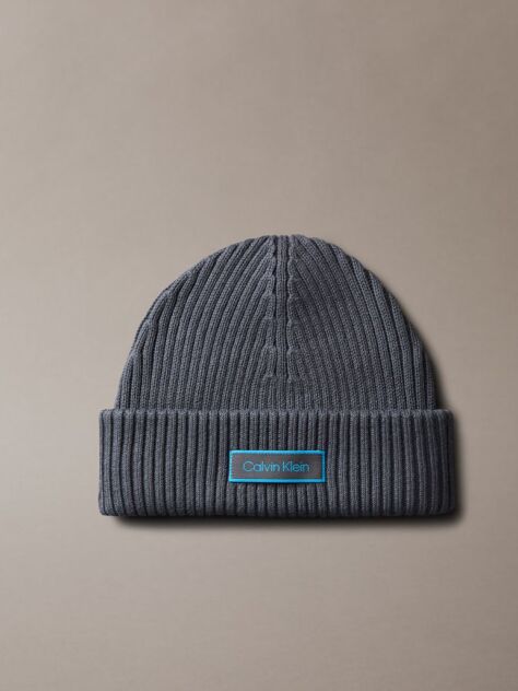 Grey Cotton Fisherman Beanie  Men