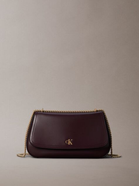 Red Monogram Hardware Shoulder Bag  Women