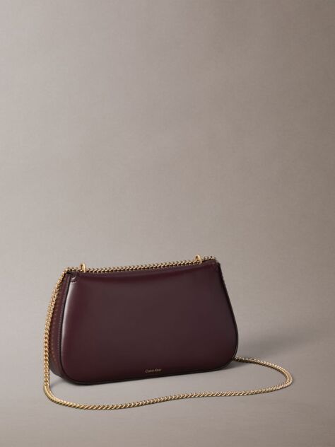Red Monogram Hardware Shoulder Bag  Women