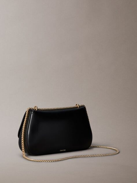 Black Monogram Hardware Shoulder Bag  Women