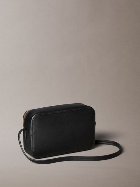 Black Foil Logo Camera Bag  Women