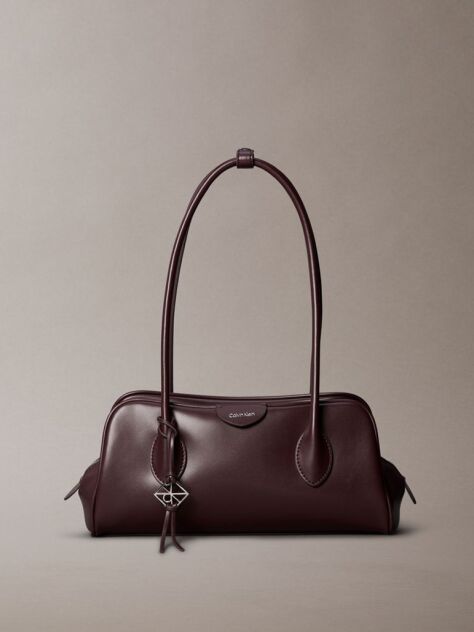 Red Trio Compartment Shoulder Bag  Women
