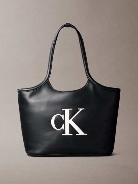 Black Signature Monogram Laptop Tote Bag  Women