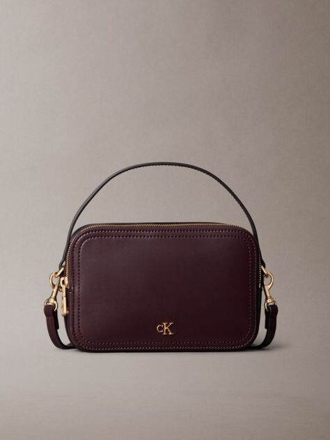 Red Monogram Logo Crossbody Camera Bag  Women
