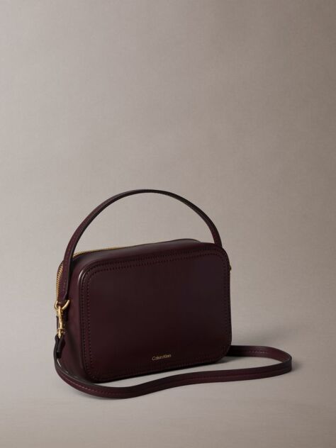 Red Monogram Logo Crossbody Camera Bag  Women