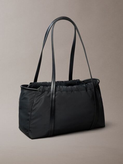 Black Embossed Monologo Satchel Bag  Women