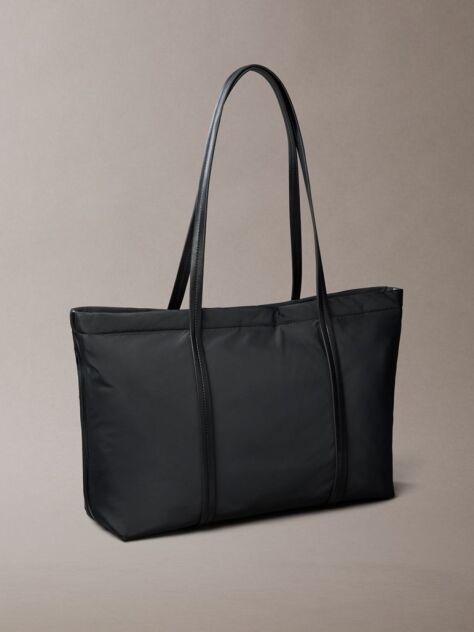 Black Embossed Monologo Tote Bag  Women