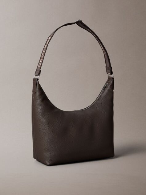 Brown Logo Strap Shoulder Bag  Women