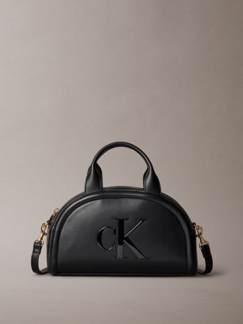 Black Signature Monogram Crossbody Bag  Women