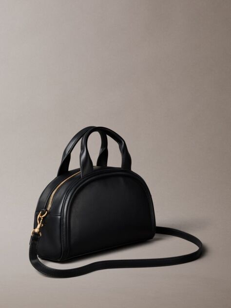 Black Signature Monogram Crossbody Bag  Women
