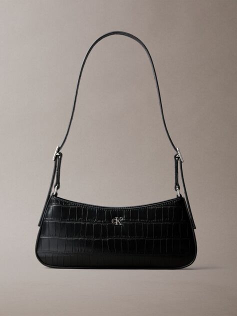 Black Monogram Crocodile Shoulder Bag  Women