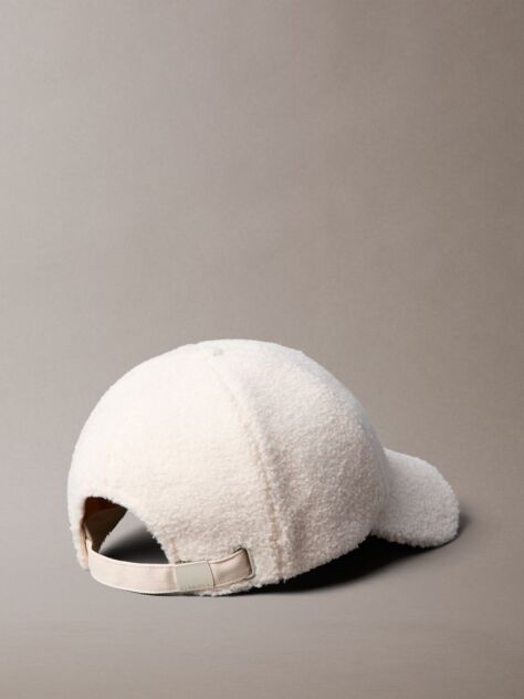 White Sherpa Baseball Cap  Women