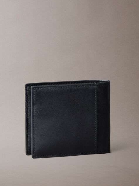Black Leather Wallet  Men
