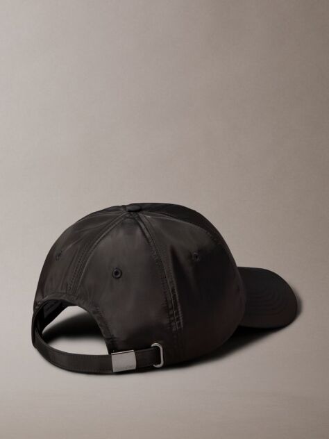 Black Logo Patch Cap  Men