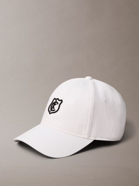 White Twill Logo Cap  Men