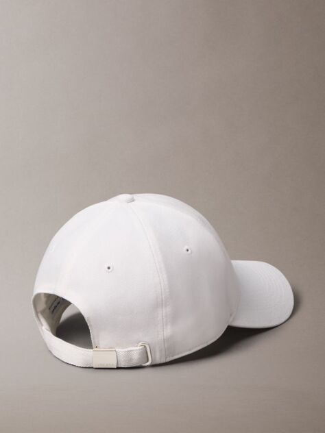 White Twill Logo Cap  Men