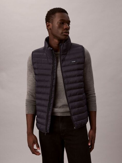 Blue Puffer Vest  Men