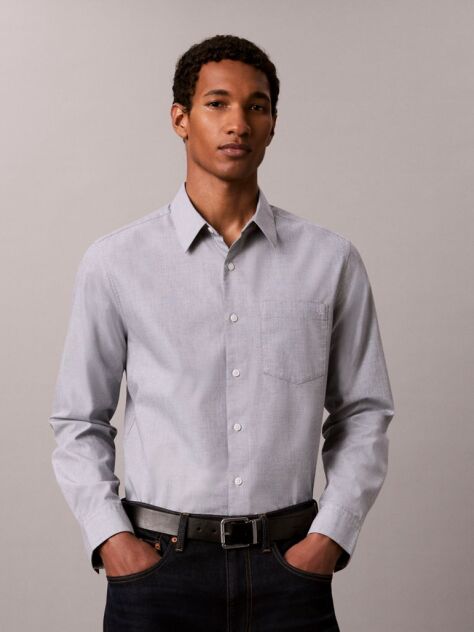 Blue Oxford Button-Down Shirt  Men