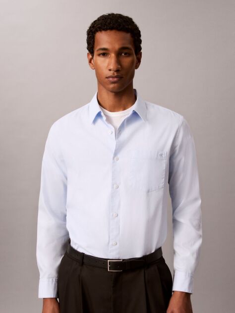 Blue Oxford Button-Down Shirt  Men