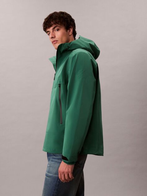 Green Technical Bonded Windbreaker  Men