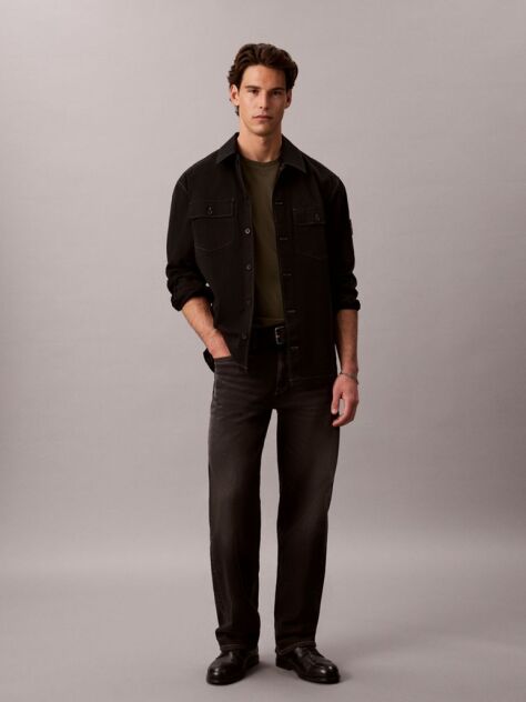 Green Cotton Badge T-shirt  Men