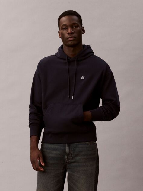 Blue Terry Hoodie  Men