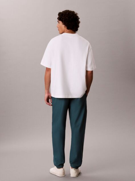 Green Cotton Terry Monogram Joggers  Men