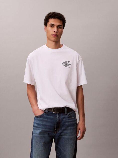 White Short Sleeve T-Shirt  Men
