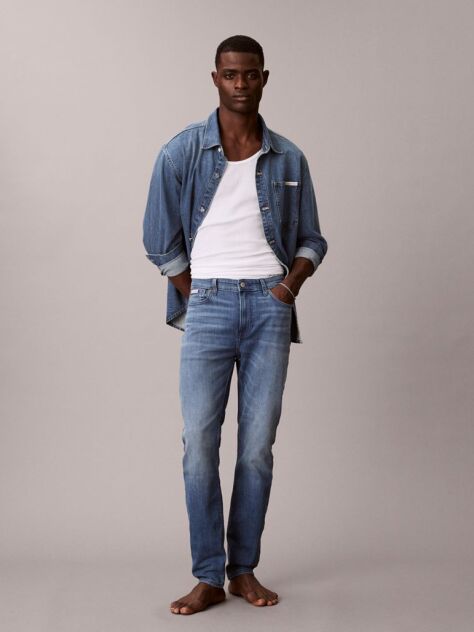 Denim Τζιν Με Slim Tapered Γραμμή  Άνδρας